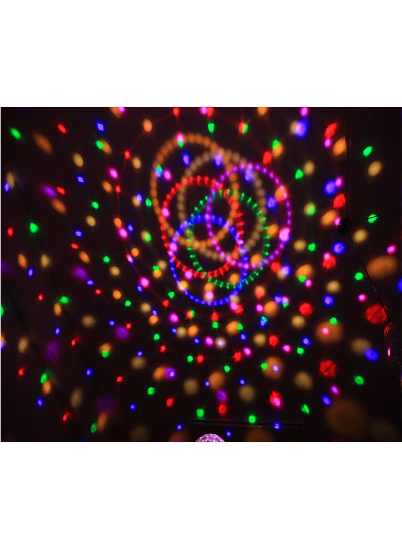 مصباح مسرحي رقمي LED RGB كريستالي كروي سحري - إضاءة ديسكو دي جي بست قنوات DMX-512 مع تفعيل صوتي، وتأثيرات ستروب، وجهاز عرض LED متعدد الألوان للحفلات والنوادي وحفلات الزفاف والمناسبات المنزلية - Image 3